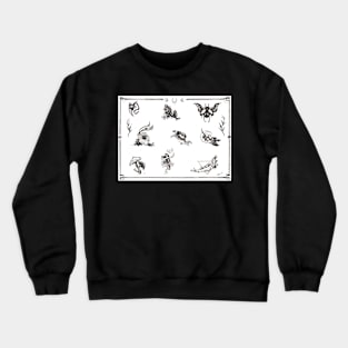 Flash Tattoo Design Crewneck Sweatshirt